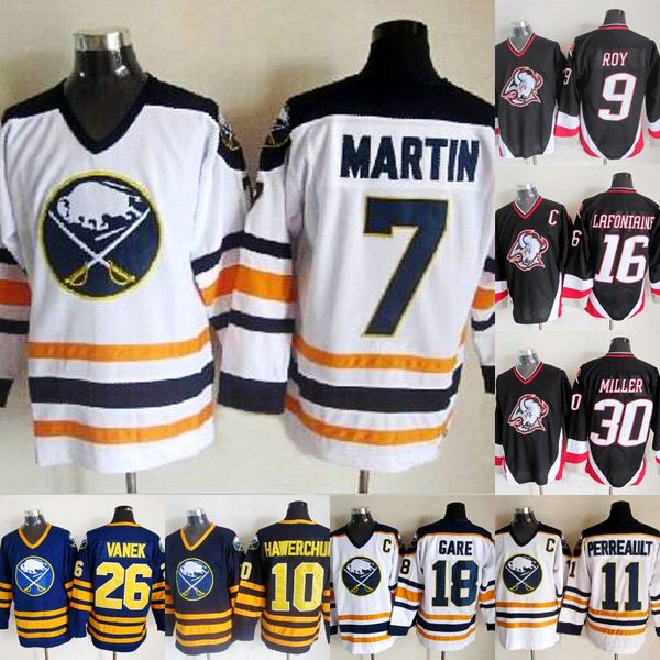 Buffalo Sabres 7 Rick Martin 30 Ryan Miller 10 Hawerchuk Ice 11 Gilbert Perreault 9 Derek Roy 16 Pat LaFontaine 18 Danny Gare Hockey Jerseys
Buffalo Sabres 7 Rick Martin 30 Ryan Miller 10 Hawerchuk Ice 11 Gilbert Perreault 9 Derek Roy 16 Pat LaFontaine 18 Danny Gare Hockey Jerseys