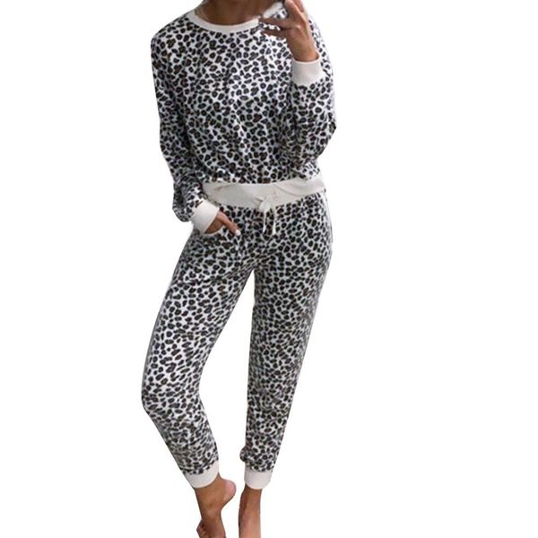 2pcs women leopard print tracksuit with pocket female sets leisure long sleeve and pants suit for outdoor running clothes, Black;blue
2pcs women leopard print tracksuit with pocket female sets leisure long sleeve and pants suit for outdoor running clothes, Black;blue