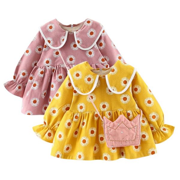 girls dress with bag autumn casual baby girls floral pattern long sleeve dress with crown bag kids toddler pageant sundress, Red;yellow
girls dress with bag autumn casual baby girls floral pattern long sleeve dress with crown bag kids toddler pageant sundress, Red;yellow