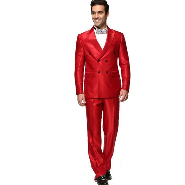 fashion of the formal occasions men's suit and chic double-breasted handsome two-piece pure red cultivate one's morality suit, White;black
fashion of the formal occasions men's suit and chic double-breasted handsome two-piece pure red cultivate one's morality suit, White;black