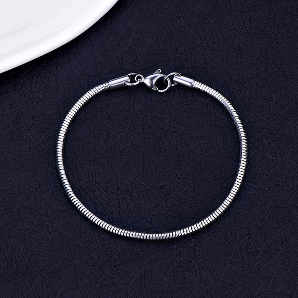 316l stainless steel 3mm 4mm snake chain bracelet fashion jewelry for men and women christmas gifts pulseras, Black
316l stainless steel 3mm 4mm snake chain bracelet fashion jewelry for men and women christmas gifts pulseras, Black