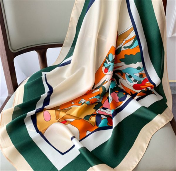 small square scarf women's new printing imitation silk dress decoration spring and autumn scarf art versatile small scarf hair tie bag, Blue;gray
small square scarf women's new printing imitation silk dress decoration spring and autumn scarf art versatile small scarf hair tie bag, Blue;gray