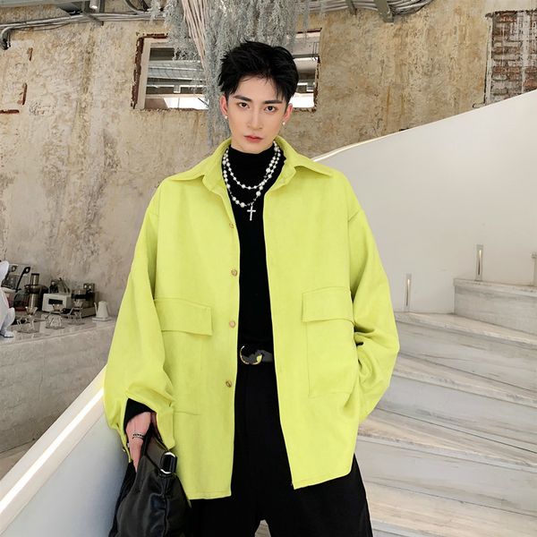 ewq / men's wear japanese working clothes jacket 2020 spring korean trend loose casual coat bright color simple tide 9y1196, Black;brown
ewq / men's wear japanese working clothes jacket 2020 spring korean trend loose casual coat bright color simple tide 9y1196, Black;brown