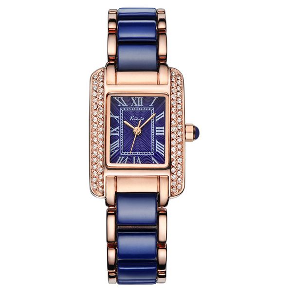 kimio women quartz watch fashion blue square diamond bracelet watches brand imitation ceramics student waterproof wristwatch y18110310, Slivery;brown
kimio women quartz watch fashion blue square diamond bracelet watches brand imitation ceramics student waterproof wristwatch y18110310, Slivery;brown