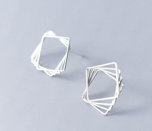 1pair real. 925 sterling silver jewelry irregular open hollow triangle /square stud earrings gift geomeric jewelry gtle2574, Golden;silver
1pair real. 925 sterling silver jewelry irregular open hollow triangle /square stud earrings gift geomeric jewelry gtle2574, Golden;silver