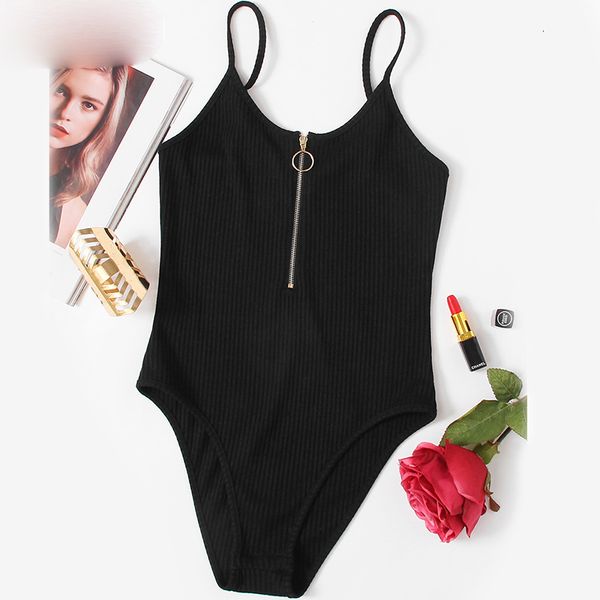 комбинезоны для женщин ползунков для женщин o ring zipper front ребристых cami bodysuit summer casual черного scoop neck sexy трико for, Black;white 
комбинезоны для женщин ползунков для женщин o ring zipper front ребристых cami bodysuit summer casual черного scoop neck sexy трико for, Black;white