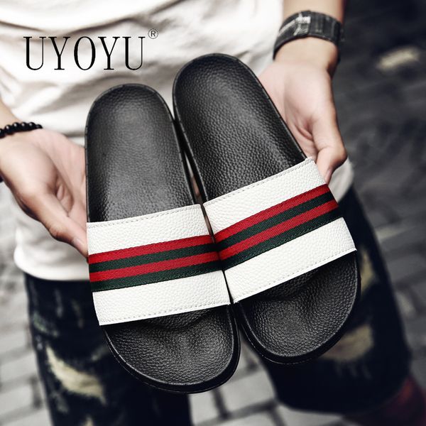 men's flat non-slip pvc slippers men's indoor slides male summer beach flip flops drop shipping slippers big size striped shoes, Black
men's flat non-slip pvc slippers men's indoor slides male summer beach flip flops drop shipping slippers big size striped shoes, Black