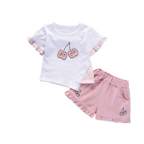 new summer baby girl clothes suit children cotton cartoon t shirt shorts 2pcs/sets toddler fashion costume infant kids tracksuit t200613, White
new summer baby girl clothes suit children cotton cartoon t shirt shorts 2pcs/sets toddler fashion costume infant kids tracksuit t200613, White
