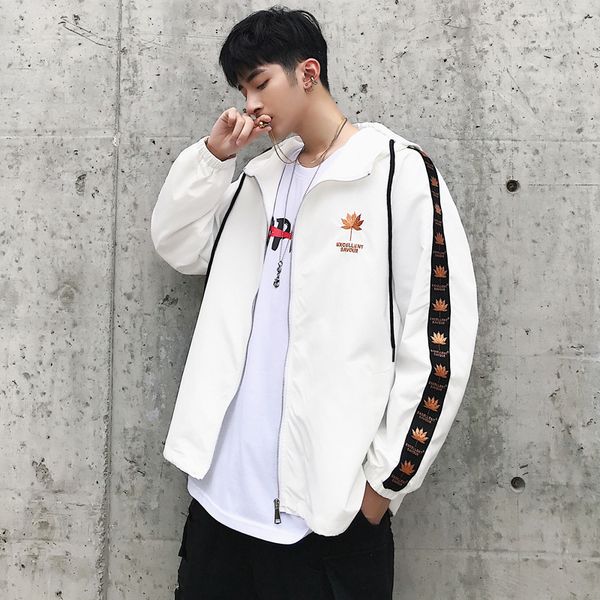 2018 autumn new style men casual korean-style fashion embroidered webbing hooded couple clothes versatile men's jacke, Black;brown
2018 autumn new style men casual korean-style fashion embroidered webbing hooded couple clothes versatile men's jacke, Black;brown