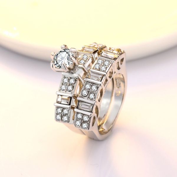fashion brand luxury female crystal white zircon stone ring set silver color engagement vintage bridal wedding rings for women
fashion brand luxury female crystal white zircon stone ring set silver color engagement vintage bridal wedding rings for women