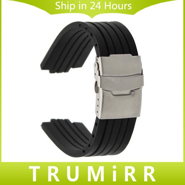 23mm 24mm x 9mm 10mm 11mm convex watch band silicone rubber watchband stainless steel safety buckle strap wrist belt bracelet, Black;brown
23mm 24mm x 9mm 10mm 11mm convex watch band silicone rubber watchband stainless steel safety buckle strap wrist belt bracelet, Black;brown