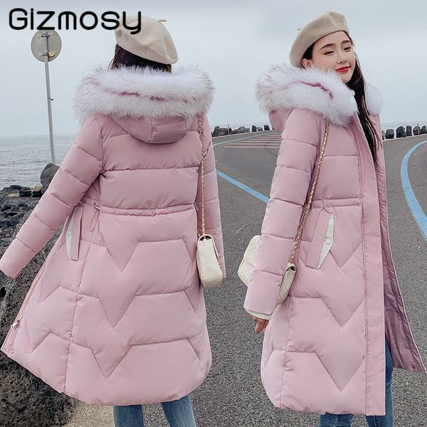 korean fashon winter coat women parkas 2019 solid color long cotton fur hooded thick warm coat female slim down jacket sy5209, Tan;black
korean fashon winter coat women parkas 2019 solid color long cotton fur hooded thick warm coat female slim down jacket sy5209, Tan;black