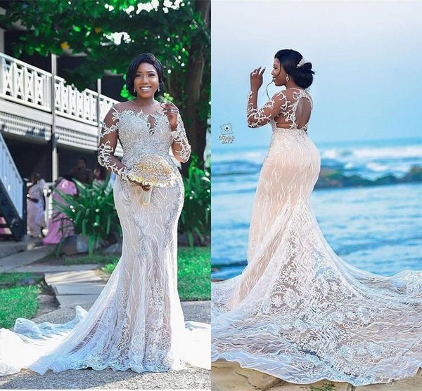 2019 светло-шампанское с длинными рукавами русалка свадебные платья роскошные кружева аппликация кристалл бисером плюс размер африканское св, White
2019 светло-шампанское с длинными рукавами русалка свадебные платья роскошные кружева аппликация кристалл бисером плюс размер африканское св, White