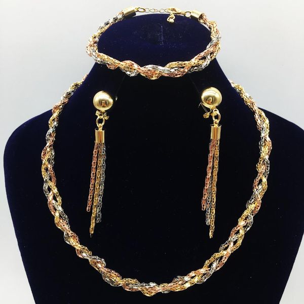 gold jewelry dubai jewelry set large necklace classic water drop bracelet earrings ring for women wedding set bride, Silver
gold jewelry dubai jewelry set large necklace classic water drop bracelet earrings ring for women wedding set bride, Silver