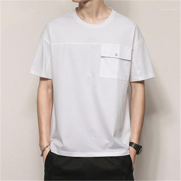short t shirt new spring loose round neck half sleeve tshirt men pocket portrait printed cotton tshirt men tees designer ins fashion, White;black
short t shirt new spring loose round neck half sleeve tshirt men pocket portrait printed cotton tshirt men tees designer ins fashion, White;black