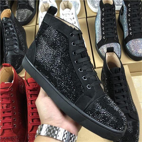 designer red bottoms sneakers studded spikes flats shoes designer luxury red bottoms for men women lls, Black
designer red bottoms sneakers studded spikes flats shoes designer luxury red bottoms for men women lls, Black