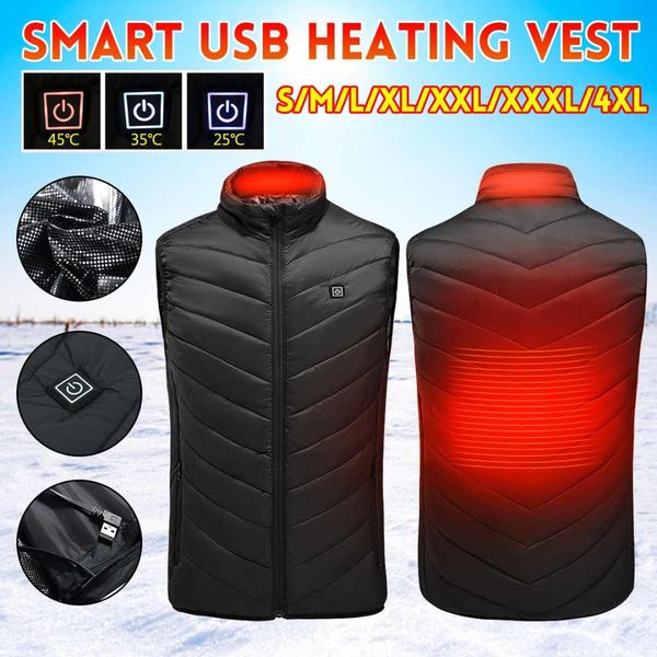 men usb heating vest electric heated waistcoat eiderdown jacket heating pads winter warmer coat for outdoor camping, Gray;blue
men usb heating vest electric heated waistcoat eiderdown jacket heating pads winter warmer coat for outdoor camping, Gray;blue