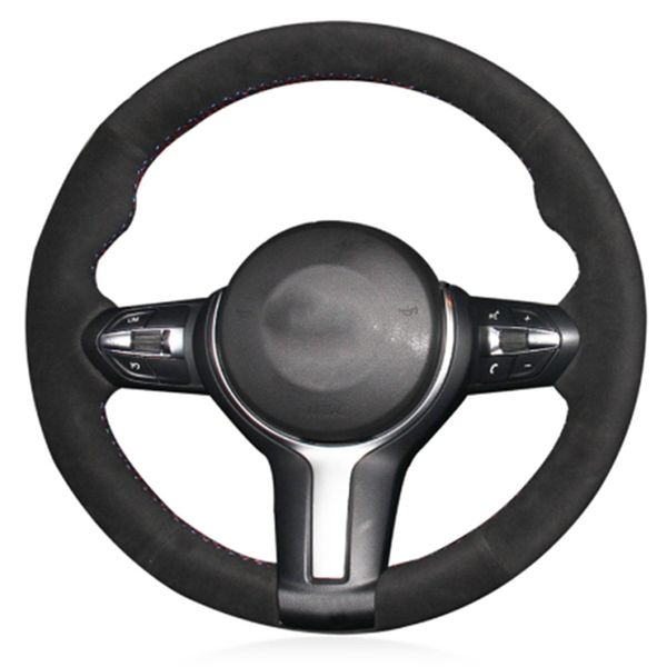 hand-stitched black suede steering wheel cover for f87 m2 f80 m3 f82 m4 m5 f12 f13 m6 x5 m f86 x6 m f33 f30 sport
hand-stitched black suede steering wheel cover for f87 m2 f80 m3 f82 m4 m5 f12 f13 m6 x5 m f86 x6 m f33 f30 sport
