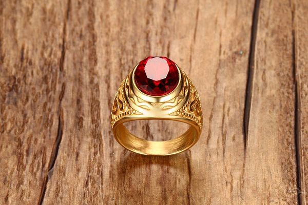 2017 men jewelry high polished gold men rings charm red rhinestone bague homme femme gift us size 8-12, Golden;silver
2017 men jewelry high polished gold men rings charm red rhinestone bague homme femme gift us size 8-12, Golden;silver
