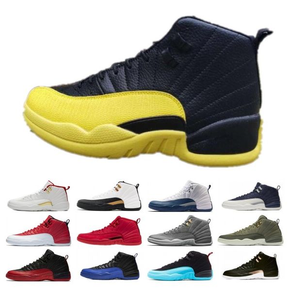 2019 Reverse Taxi Game Royal 12 Men Basketball Shoes 12s Fiba Shoe Bumblebee GS CNY Michigan Gym Red retro Mens Trainers Designer Sneakers
2019 Reverse Taxi Game Royal 12 Men Basketball Shoes 12s Fiba Shoe Bumblebee GS CNY Michigan Gym Red retro Mens Trainers Designer Sneakers