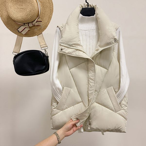 2019 winter women stand collar vests new cotton padded jacket sleeveless female vest waistcoat ladies casual coats autumn, Black;white
2019 winter women stand collar vests new cotton padded jacket sleeveless female vest waistcoat ladies casual coats autumn, Black;white