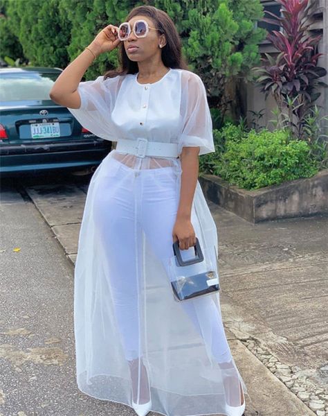 ladies see though suits designer summer puff sleeve solid color sets feamles pullover loose sweet color clothes, White
ladies see though suits designer summer puff sleeve solid color sets feamles pullover loose sweet color clothes, White
