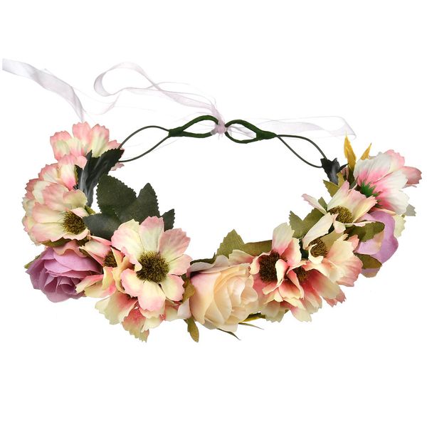 popular champagne flower wreath women party garland headdress for sale
popular champagne flower wreath women party garland headdress for sale