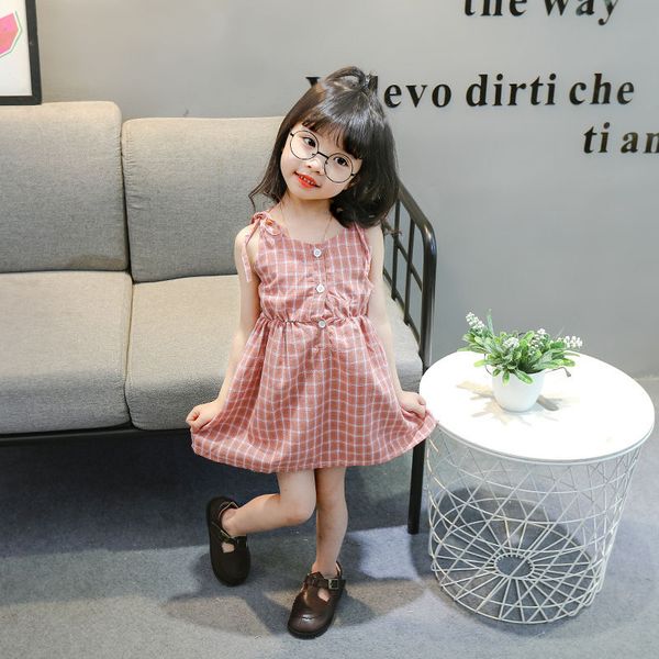 korean children's clothing summer dress plaid dress girl suspender skirt girl foreign princess skirt sleeveless vest, Red;yellow
korean children's clothing summer dress plaid dress girl suspender skirt girl foreign princess skirt sleeveless vest, Red;yellow