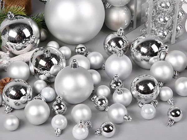 3-28cm silver matte christmas ball high-end christmas tree home new year snowman decorative party creative hanging supplies
3-28cm silver matte christmas ball high-end christmas tree home new year snowman decorative party creative hanging supplies