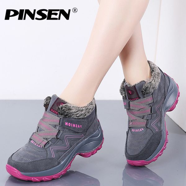 pinsen new 2020 women snow boots winter warm push ankle boots women platform female wedge waterproof botas mujer cx200822, Black
pinsen new 2020 women snow boots winter warm push ankle boots women platform female wedge waterproof botas mujer cx200822, Black