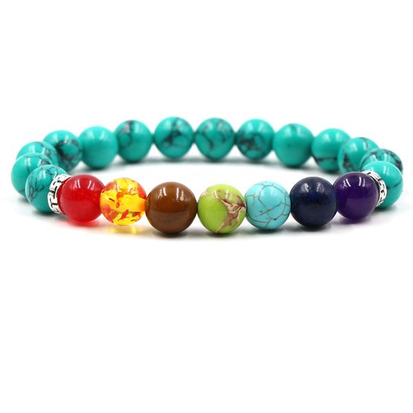 women men classic fashion bracelet jewelry 10 mm natural malachite seven color chakra stone beads elastic bracelet bangle jewelry gift, Black
women men classic fashion bracelet jewelry 10 mm natural malachite seven color chakra stone beads elastic bracelet bangle jewelry gift, Black