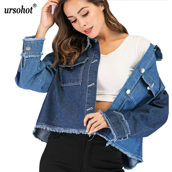 ursopatchwork pocket short women's denim jacket turn-down neck button tassel bat sleeve loose women burst jeans jackets, Black;brown
ursopatchwork pocket short women's denim jacket turn-down neck button tassel bat sleeve loose women burst jeans jackets, Black;brown