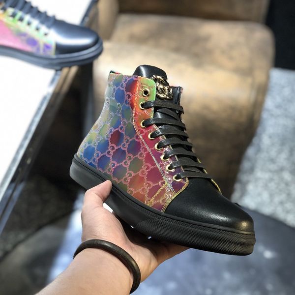 2020 d4 new fashion trend high casual men's shoes, comfortable luxury men's shoes original box packaging zapatos hombre, Black
2020 d4 new fashion trend high casual men's shoes, comfortable luxury men's shoes original box packaging zapatos hombre, Black