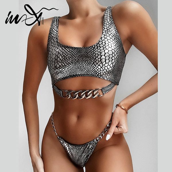 in-x snake print swimsuit female sliver bikini set 2020 chain swimwear women bandeau bikinis bathing suit swimming suit new, White;black
in-x snake print swimsuit female sliver bikini set 2020 chain swimwear women bandeau bikinis bathing suit swimming suit new, White;black