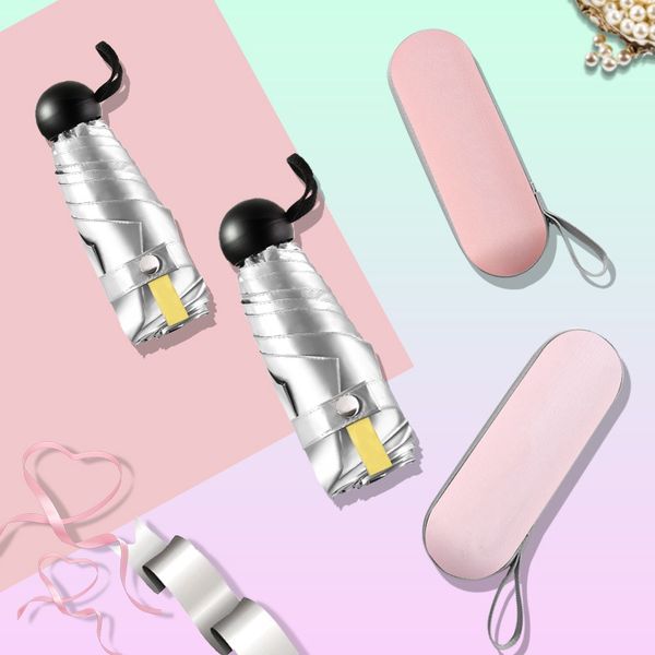 high-quality portable small volume rain umbrella sun protection five fold umbrella light compact parasol with box 
high-quality portable small volume rain umbrella sun protection five fold umbrella light compact parasol with box