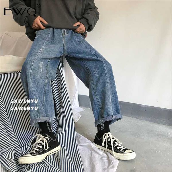 ewq / moustache effect directly men's jeans 2020 spring new tide loose wide leg long pants denim trousers for male 9y0041, Blue
ewq / moustache effect directly men's jeans 2020 spring new tide loose wide leg long pants denim trousers for male 9y0041, Blue