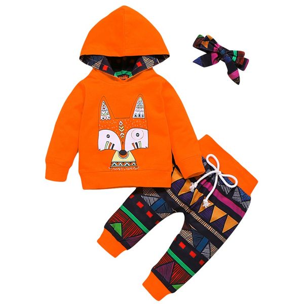 0-18M Autumn Baby Boy Girl Clothes Long Sleeve Animal Print Hoodie Sweatshirt+Geometric Pants+Headband Children's Set
0-18M Autumn Baby Boy Girl Clothes Long Sleeve Animal Print Hoodie Sweatshirt+Geometric Pants+Headband Children's Set