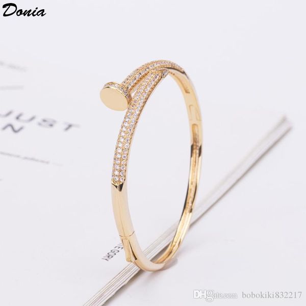 donia jewelry party euro american fashion cardi series large classic nail micro inlaid zirconia bracelet women's bracelet birthday chri, Black
donia jewelry party euro american fashion cardi series large classic nail micro inlaid zirconia bracelet women's bracelet birthday chri, Black