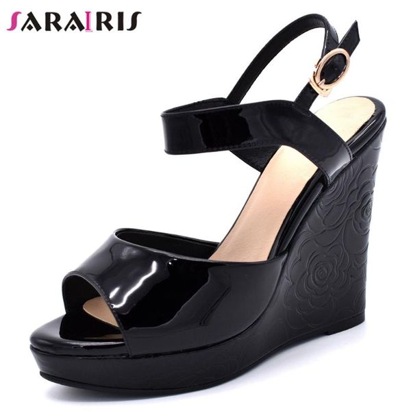 sarairis fashion super high wedges sandals women summer platform sandals ladies new cool summer party metallic shoes, Black
sarairis fashion super high wedges sandals women summer platform sandals ladies new cool summer party metallic shoes, Black
