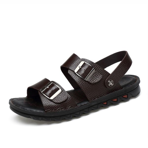 men leather sandals genuine leather gladiator soft causal shoes summer outdoor men beach shoes comfortable shoe, Black
men leather sandals genuine leather gladiator soft causal shoes summer outdoor men beach shoes comfortable shoe, Black