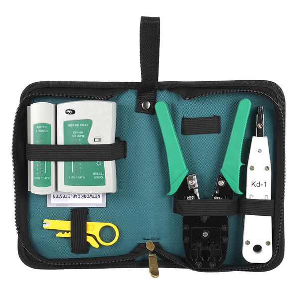5pcs/set ethernet cable tester rj45 kit crimper crimping tools punch down rj11 cat6 wire detector ti99
5pcs/set ethernet cable tester rj45 kit crimper crimping tools punch down rj11 cat6 wire detector ti99
