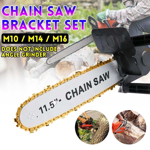 11.5 inch chainsaw bracket changed 100 125 150 electric angle grinder m10/m14/m16 into chain saw woodworking power tool set
11.5 inch chainsaw bracket changed 100 125 150 electric angle grinder m10/m14/m16 into chain saw woodworking power tool set
