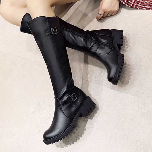 shoes woman pure color round toe zipper boots chunky heels vintage women boots chaussures femme hivert 2020 botas mujer 40, Black
shoes woman pure color round toe zipper boots chunky heels vintage women boots chaussures femme hivert 2020 botas mujer 40, Black
