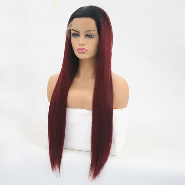 26 inch kanekalon futura middle part long straight lace front hair wigs black ombre bug synthetic lace front wig for women
26 inch kanekalon futura middle part long straight lace front hair wigs black ombre bug synthetic lace front wig for women