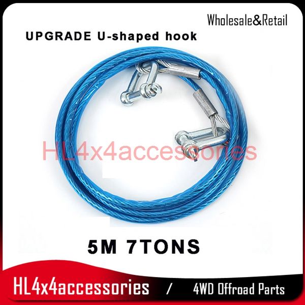 5m7tons heavy duty tow ropes emergency wire trailer car tow cable towing pull rope strap safety steel wire with upgrate u hook
5m7tons heavy duty tow ropes emergency wire trailer car tow cable towing pull rope strap safety steel wire with upgrate u hook