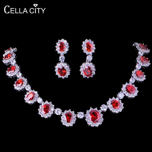 cellacity silver 925 jewelry set for women oval gemstones women's wear jewelry bride suit necklace earrings zircon sunflower, Black
cellacity silver 925 jewelry set for women oval gemstones women's wear jewelry bride suit necklace earrings zircon sunflower, Black