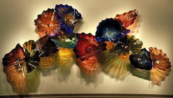 classic hand blown art lamps plates murano glass plate wall hanging mount 16" -lrw0027
classic hand blown art lamps plates murano glass plate wall hanging mount 16" -lrw0027