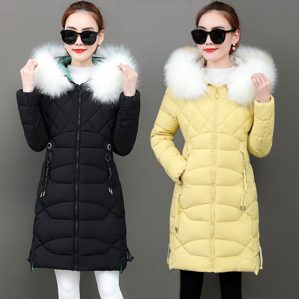 2019 china gedi love winter new style women's mid-length korean-style slim fit thick down jacket women's cotton padded clothing, Blue;black
2019 china gedi love winter new style women's mid-length korean-style slim fit thick down jacket women's cotton padded clothing, Blue;black