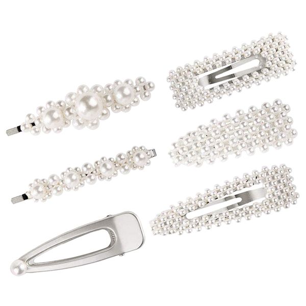 6pcs hair-clips pearl-hair-clip hair pins hair barrettes snap clips for women silver wedding bridal accessories, Golden;white
6pcs hair-clips pearl-hair-clip hair pins hair barrettes snap clips for women silver wedding bridal accessories, Golden;white
