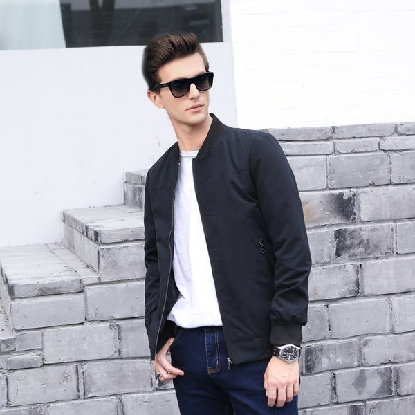 2016new arrival spring men's casual jackets solid coats male fashion slim stand collar short brand v-neck clothing bomber jacket, Black;brown
2016new arrival spring men's casual jackets solid coats male fashion slim stand collar short brand v-neck clothing bomber jacket, Black;brown